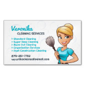 Reinigungsdienste Magnetische Visitenkarte (Vorderseite)