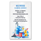 Reinigungsdienste Magnetische Visitenkarte (Vorderseite Vertikal)