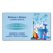 Reinigungsdienste Magnetische Visitenkarte (Vorderseite)