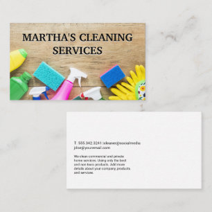 Reinigungsdienste   Maid House Cleaner Visitenkarte