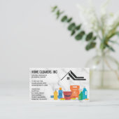 Reinigungsdienste | Maid | Marmor Visitenkarte (Stehend Vorderseite)