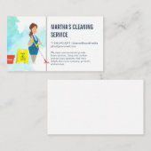 Reinigungsdienste | Maid mit Mädel Visitenkarte (Vorne/Hinten)