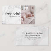 Reinigungsdienste | Maid Service Business Card Visitenkarte (Vorne/Hinten)