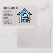 Reinigungsdienste | Maid Service Icon Logo Visitenkarte (Vorne/Hinten)