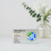 Reinigungsdienste | Maid Service Icon Visitenkarte (Stehend Vorderseite)
