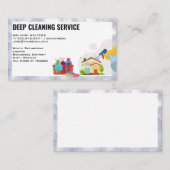 Reinigungsdienste | Maid Spray | Behaltend Haus Visitenkarte (Vorne/Hinten)