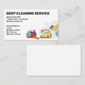 Reinigungsdienste | Maid Spray | Saubere Produkte Visitenkarte (Vorne/Hinten)