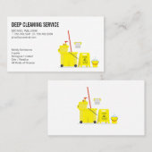 Reinigungsdienste | Maus und Schaufel Visitenkarte (Vorne/Hinten)