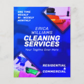 Reinigungsdienste moderner Flyer (Vorne)