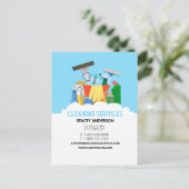 Reinigungsdienste Postkarte (Stehend Vorderseite)