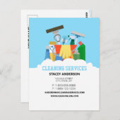 Reinigungsdienste Postkarte (Vorne/Hinten)