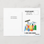 Reinigungsdienste Postkarte (Rückseite)