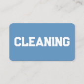 Reinigungsdienste QR Blue Visitenkarte (Vorderseite)