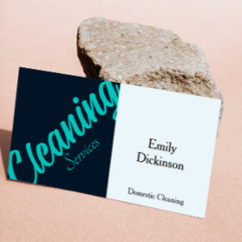 Reinigungsdienste Qr-Code-Retro Visitenkarte