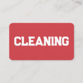 Reinigungsdienste QR Red Visitenkarte (Vorderseite)