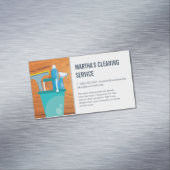 Reinigungsdienste | Reinigungsbedarf Magnetische Visitenkarte (Beispiel)