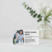 Reinigungsdienste | Reinigungsbüro Maid Visitenkarte (Stehend Vorderseite)