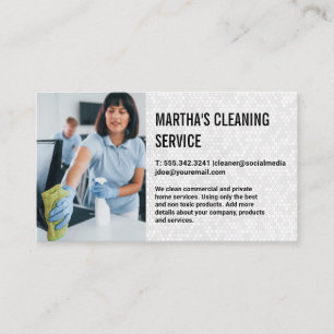 Reinigungsdienste   Reinigungsbüro Maid Visitenkarte