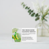 Reinigungsdienste | Reinigungsfenster Visitenkarte (Stehend Vorderseite)