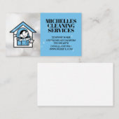 Reinigungsdienste | Reinigungslogo Visitenkarte (Vorne/Hinten)