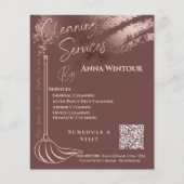 Reinigungsdienste Rose Gold-Scan zur Verbindung Flyer (Vorne)