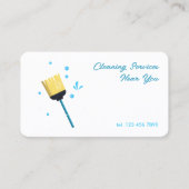 Reinigungsdienste rund um die Uhr Visitenkarte (Vorderseite)