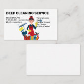 Reinigungsdienste | Säuberung mithilfe von Werkzeu Visitenkarte (Vorne/Hinten)