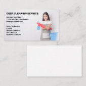 Reinigungsdienste | Säulenhalterung und Spray Visitenkarte (Vorne/Hinten)