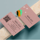 Reinigungsdienste scannen, um Bush pink zu verbind Visitenkarte