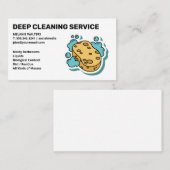 Reinigungsdienste | Schwamm- und Seifenblasen Visitenkarte (Vorne/Hinten)