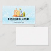 Reinigungsdienste | Seifenblasen Visitenkarte (Vorne/Hinten)