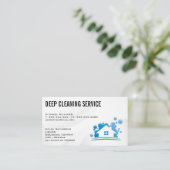 Reinigungsdienste | Soap Bubbles House Logo Visitenkarte (Stehend Vorderseite)