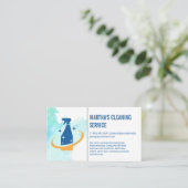 Reinigungsdienste | Spray-Logo Visitenkarte (Stehend Vorderseite)