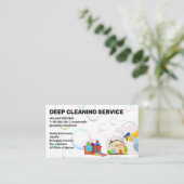 Reinigungsdienste | Sprühen von Maid | Blasen Visitenkarte (Stehend Vorderseite)