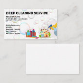 Reinigungsdienste | Sprühen von Maid | Blasen Visitenkarte (Vorne/Hinten)