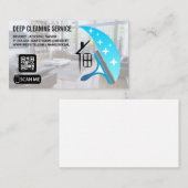 Reinigungsdienste | Sprühflasche | Sqeegee Visitenkarte (Vorne/Hinten)