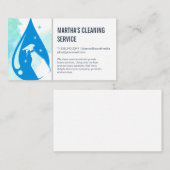 Reinigungsdienste | Sprühflasche Visitenkarte (Vorne/Hinten)