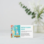 Reinigungsdienste | Squeegee Disc Clean Visitenkarte (Stehend Vorderseite)