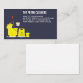 Reinigungsdienste | Tools für Mop und Bucket Visitenkarte (Vorne/Hinten)