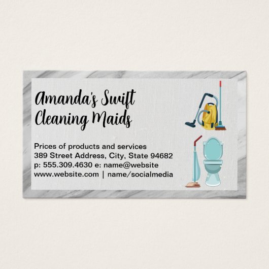 Reinigungsdienste und -ausrüstung (Vorderseite)