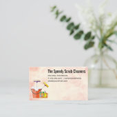 Reinigungsdienste und -produkte visitenkarte (Stehend Vorderseite)