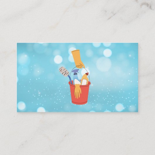 Reinigungsdienste Visitenkarte (Rückseite)