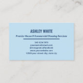 Reinigungsdienste Visitenkarte (Rückseite)