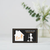 Reinigungsdienste - Visitenkarte (Stehend Vorderseite)