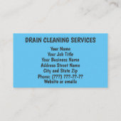 Reinigungsdienste - Visitenkarte (Rückseite)