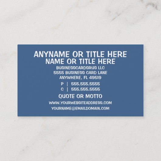 Reinigungsdienste Visitenkarte (Rückseite)