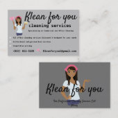 Reinigungsdienste Visitenkarte (Vorne/Hinten)