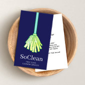 Reinigungsdienste von Haushaltshäusern Grüner Glit Visitenkarte