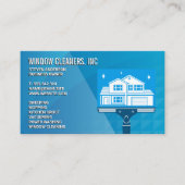 Reinigungsdienste | Window Cleaners Squeegee Visitenkarte (Vorderseite)