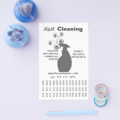 Reinigungsdienste Wirbel, die Flaschen spritzen Flyer (Einzeln)